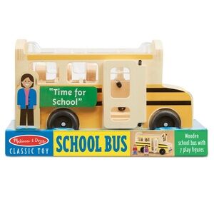 Melissa & Doug Yellow and Black School Bus Toy